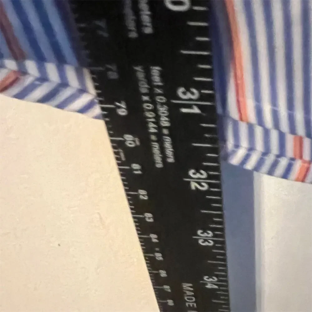 Banana Republic Men's‎ XL Striped Slim Fit Non-Iron Long Sleeve Dress Shirt